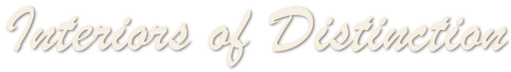 Interiors of Distinction text logo