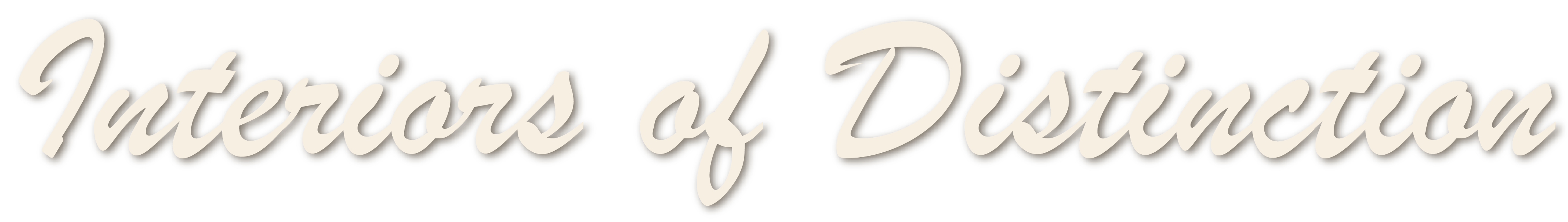 Interiors of Distinction text logo